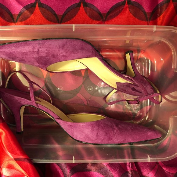 Pink Suede Slingbacks (Size 8.5) - Picture 8 of 9